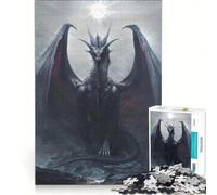Puzzle 1000 pièces pour Adolescents Tyran de l'ombre au Clair de Lune Jeu de Construction améliore la mémoire avec des pièces de Formes aléatoires entièrement emboîtables 50x75cm