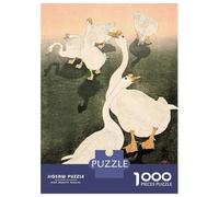 Puzzle 1000 Pièces pour Adolescents Ukiyo E Geese Ohara Koson Puzzles pour Adultes - Jeu Manuel - Assemblage De Motifs - Cadeau d'anniversaire Unique 38x26cm/1000pcs