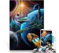 Puzzle 1000 pièces pour Adolescents Un Voyage Galactique Vous Attend Casse-tête Décoration Murale, Cadeaux Uniques pour Anniversaire et Noël 75x50cm