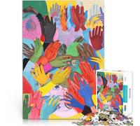 Puzzle 1000 pièces pour Adolescents Une Main est Tout ce Dont Nous Avons Besoin Jouets éducatifs Une œuvre d'art 38x26cm