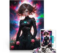 Puzzle 1000 pièces pour Adolescents Une Rose et Un mystère Jouets de Jeu pour Cadeau Familial Œuvre d'art 38x26cm