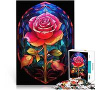 Puzzle 1000 pièces pour Adolescents Une Rose passionnée Jeux éducatifs Décoration d'intérieur Idées Cadeaux 52x38cm