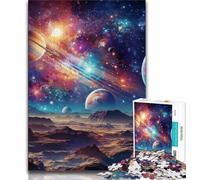 Puzzle 1000 pièces pour Adolescents Univers coloré pour Adultes 1000 pièces Jeu Familial Anti-Stress défi Difficile Superbes Cadeaux et Jouets (50x75cm)