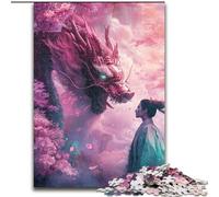 Puzzle 1000 pièces pour Adolescents Univers Dragon Chinois, Analyse et logique avec pièces entièrement emboîtables de Formes aléatoires, à partir de 14 Ans (Taille 50x75cm)