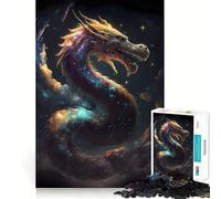 Puzzle 1000 pièces pour Adolescents Univers du Dragon Céleste Jeu d'articulation Fine,Amusant et Stimulant Cadeau d'anniversaire (50x75cm)