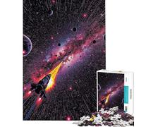 Puzzle 1000 pièces pour Adolescents Vaisseau Spatial dans la Galaxie Jeu Manuel et éducatif Cadeau d'anniversaire Niveau de difficulté : Difficile (Taille : 38x52cm)