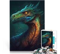 Puzzle 1000 pièces pour Adolescents Vélociraptor Visionnaire Entraînez Votre Cerveau et Vos Mains Décoration Parfaite 52x38cm