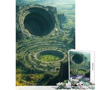 Puzzle 1000 pièces pour Adolescents Vestiges d'une Ville Extraterrestre Jeu Familial éducatif et ludique Collection d'artistes Beaux-Arts (38x52cm)