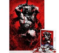 Puzzle 1000 pièces pour Adolescents Viking Berserker Jeu Pratique Défi Difficile Jouet éducatif Chaque pièce est Unique (50x75cm)