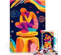Puzzle 1000 pièces pour Adolescents Vision fauviste Vivante du Penseur Casse-tête Chaque pièce est Unique - Jeu Familial Stimulant et Amusant 75x50cm