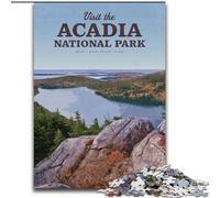 Puzzle 1000 pièces pour Adolescents, Visite du Parc National d'Acadia, Jeu intellectuel pour la décoration de la Maison, pour Les 14 Ans et Plus (26x38cm), 1000 pièces