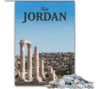 Puzzle 1000 pièces pour Adolescents, Visite en Jordanie, Anti-Stress, défi Difficile, Cadeaux du Père Noël Secret pour Les 14 Ans et Plus, 50x75cm