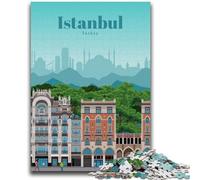 Puzzle 1000 pièces pour Adolescents Visitez Istanbul Puzzles pour Adolescents, Jeu Familial Anti-Stress, défi Difficile, adapté aux Couples (50x75cm)