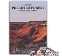 Puzzle 1000 pièces pour Adolescents visitez la forêt pétrifiée Puzzle 1000 pièces, Cadeau d'anniversaire Unique pour Les Adolescents de 14 Ans et Plus (50x75cm)