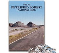 Puzzle 1000 pièces pour Adolescents Visitez la forêt pétrifiée Puzzles pour Adolescents, avec Affiche et fiche de Questions-réponses pour Les 14 Ans et Plus (26x38cm)