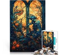 Puzzle 1000 pièces pour Adolescents Vitrail Scorpions Jeux éducatifs Décoration d'intérieur est idéal comme Cadeau pour Toute la Famille 50x70cm