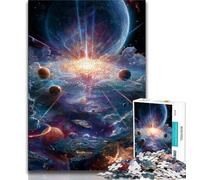 Puzzle 1000 pièces pour Adolescents Voie lactée Univers Galaxie, Jeu Familial Anti-Stress Défi Difficile Convient aux Couples 38x26cm