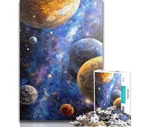 Puzzle 1000 pièces pour Adolescents Voie lactée Univers Galaxie Puzzle 1000 pièces, avec Affiche et fiche de Questions-réponses pour Les 14 Ans et Plus (Taille 75x50cm)