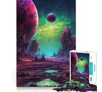 Puzzle 1000 pièces pour Adolescents Voyageur céleste Découpe Premium Jeu Amusant et divertissant Temps de Jeu Facile Décoration de Noël (50x75cm)
