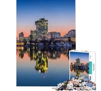 Puzzle 1000 pièces pour Adolescents Vue de Vienne au Coucher du Soleil Jeu éducatif et Relaxant Cadeau d'anniversaire (Dimensions 38x52cm)