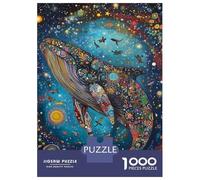 Puzzle 1000 Pièces pour Adolescents Whale of A Tale Puzzle Adulte Jeux Relaxants Décoration Intérieure Cadeaux d'anniversaire Et Cadeaux Uniques 38x26cm/1000pcs