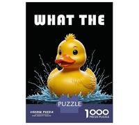 Puzzle 1000 Pièces pour Adolescents What The Duck Puzzle pour Adultes Jeu Manuel Difficile Excellent Cadeau Anti-Stress 52x38cm/1000pcs
