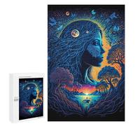 Puzzle 1000 pièces pour adolescents Whispering Forest Dreamscape Puzzles pour adultes Jeu de réflexion Entraînement de mémoire Interaction parent-enfant 1000 pièces