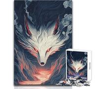Puzzle 1000 pièces pour Adolescents White Fox Spirit Staycation, Jeux de détente pour Passer Le Temps, Cadeaux pour Femmes et Hommes (Taille 38x52cm)