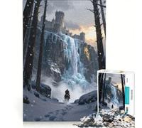 Puzzle 1000 pièces pour Adolescents Winter Castle Rider Return Jeu de réflexion décoration Parfaite Chaque pièce est Unique 50x75cm