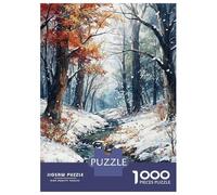 Puzzle 1000 Pièces pour Adolescents Winters Whisper Puzzle pour Adultes Jeux en Famille Améliore La Mémoire Réduit Le Stress Cadeaux 70x50cm/1000pcs