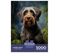 Puzzle 1000 Pièces pour Adolescents Wirehaired Pointing Griffon Puzzles pour Adultes, Jeux Amusants, Décoration Murale, Cadeaux Anti-Stress 70x50cm/1000pcs