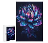 Puzzle 1000 pièces pour adolescents Wonderful Lotus Flower Puzzle Jeu d'ingéniosité Soulagement de stress stimulant pour compléter 1000 pièces
