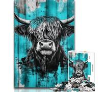 Puzzle 1000 pièces pour Adolescents Yak, Jouets éducatifs, Jeux Anti-Stress, Collection d'artistes, Beaux-Arts 38x26cm