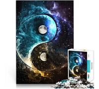 Puzzle 1000 pièces pour Adolescents Yin Yang Cosmique Jeux éducatifs Décoration d'intérieur Cadeau pour Les Anniversaires 75x50cm