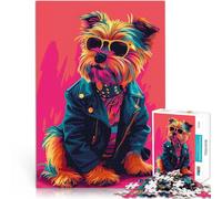 Puzzle 1000 pièces pour Adolescents Yorkshire Terrier Chic Jouets éducatifs d'apprentissage Car C'est Un pour Toute la Famille 50x70cm
