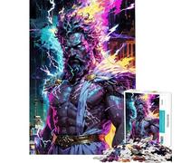 Puzzle 1000 pièces pour Adolescents Zeus︰ Panthéon néon Puzzle Adulte à Monter soi-même Jeu d'analyse et de logique Cadeau d'anniversaire Unique (Taille 38x26cm)