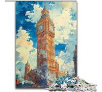 Puzzle 1000 pièces pour Ados et Adultes Big Ben à Londres, à partir de 14 Ans Décoration d'intérieur à Offrir à Toute la Famille et aux Amis (Taille 26x38cm)
