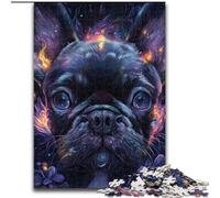 Puzzle 1000 pièces pour Ados et Adultes Carlin Noir, pour Les 14 Ans et Plus, Jeu éducatif, défi, Jouet, Cadeau d'anniversaire (Taille 26x38cm)