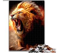 Puzzle 1000 pièces pour Ados et Adultes Lion, à partir de 14 Ans, pour des soirées Jeux et divertissements en Famille, Collection d'artistes, Beaux-Arts (Taille 26x38cm)