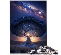 Puzzle 1000 pièces pour Adulte, Arbre de Vie Cosmique, Jeu éducatif en Carton 100% recyclé pour Enfant et Adulte, 26 x 38 cm