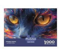 Puzzle 1000 Pièces pour Adulte - Cute chatJeu D'Adresse Intelligent Et Coloré - Cadeau Impossible chatTotem 70x50cm/1000pcs