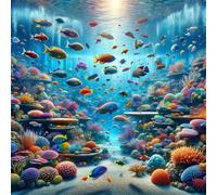 Puzzle 1000 pièces pour Adulte,Paysages Marins 65x65 cm DIY De Puzzle,Divertissement créatif,Jeux éducatifs à défis Puzzles pour Toute la Famille