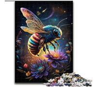 Puzzle 1000 pièces pour Adultes Abeille colorée en Bois, pour Les Parents, Les Amoureux et Les Amis - 14 Ans et Plus 50x75cm pour Un Jeu interactif en Famille