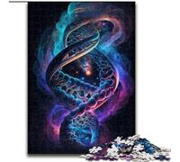 Puzzle 1000 pièces pour Adultes ADN Humain dans l'espace Puzzles stimulants Taille 26x38cm Décoration DIY, Défi cérébral, pour Adulte, Famille, Cadeau de Vacances