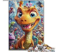 Puzzle 1000 pièces pour Adultes, Adolescents, bébés, Dinosaures, Jouets éducatifs, Jeux de Famille, Cadeaux pour Amis et Famille (Taille 26x38cm)