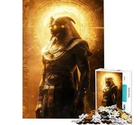 Puzzle 1000 pièces pour Adultes Affiche de Dieu égyptien Décoration Murale Défi Difficile Idéal comme Cadeau pour Toute la Famille (Dimensions 50x75cm)