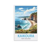 Puzzle 1000 pièces pour Adultes - Affiche de Kaikoura, Nouvelle-Zélande - Puzzle Stimulant pour Toute la Famille - Puzzle à Monter soi-même pour la décoration intérieure - 26 x 38 cm