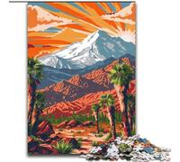 Puzzle 1000 pièces pour Adultes, Affiche de Voyage Sierra Nevada, pour et à partir de 14 Ans, Jouets éducatifs, Jeux en Famille, Cadeau d'anniversaire 26x38cm