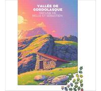 Puzzle 1000 pièces pour Adultes Affiche Refuge Belle Sébastien | Assemblage de motifs Chaque pièce est unique Cadeaux uniques pour un anniversaire ou Noël 38x26cm