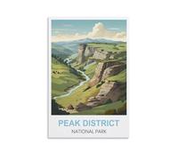 Puzzle 1000 pièces pour Adultes, Affiches du Parc National de Peak District, Puzzle Classique, défi cérébral, Jeu Difficile et Stimulant, 38 x 26 cm